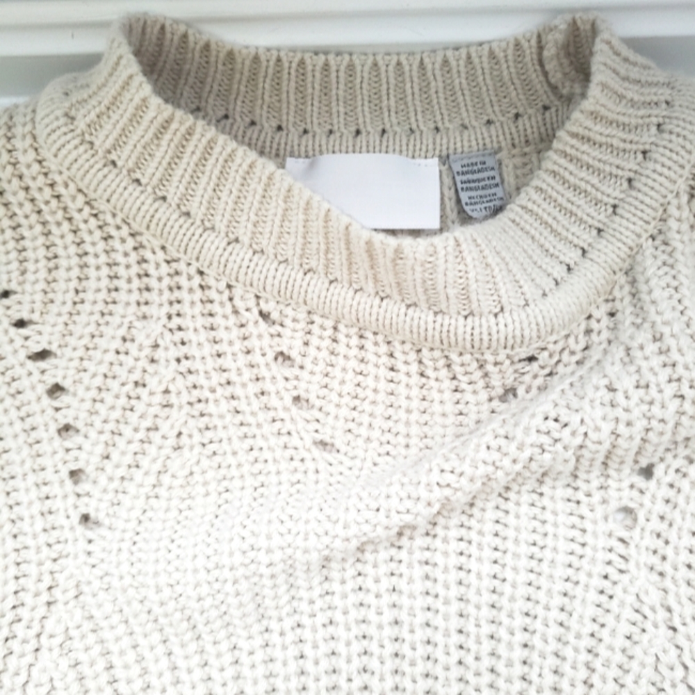 Crop knit sweater size xs
